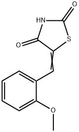 5-(2-甲氧基亚苄基)噻唑烷-2,4-二酮, 5835-46-1, 结构式