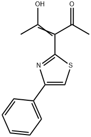 3-Penten-2-one, 4-hydroxy-3-(4-phenyl-2-thiazolyl)-