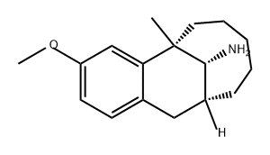 5,11-Methanobenzocyclodecen-13-amine, 5,6,7,8,9,10,11,12-octahydro-3-methoxy-5-methyl-, (5S,11R,13R)- Structure