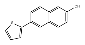 2-Naphthalenol, 6-(2-thienyl)- 化学構造式