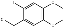 Benzene, 1-(chloromethyl)-2-iodo-4,5-dimethoxy- Structure