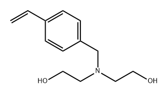2,2′-[[(4-乙烯基苯基)甲基]氨亚基]双乙醇,58436-69-4,结构式