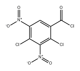 Benzoyl chloride, 2,4-dichloro-3,5-dinitro- Structure