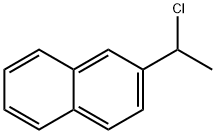 Naphthalene, 2-(1-chloroethyl)- Structure