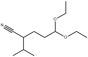 5,5-Diethoxy-2-isopropyl-pentanenitrile Struktur