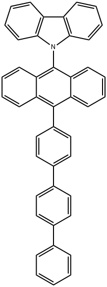 9H-Carbazole, 9-(10-[1,1':4',1''-terphenyl]-4-yl-9-anthracenyl)- (9CI) Structure