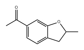 Ethanone, 1-(2,3-dihydro-2-methyl-6-benzofuranyl)-,58621-49-1,结构式