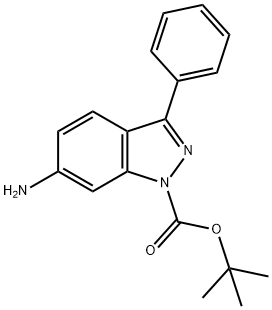 tert-butyl 6-amino-3-phenyl-1H-indazole-1-carboxylate Structure