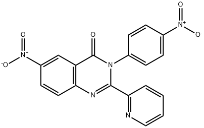6-Nitro-3-(4-nitrophenyl)-2-(pyridin-2-yl)quinazolin-4(3H)-one,58668-49-8,结构式