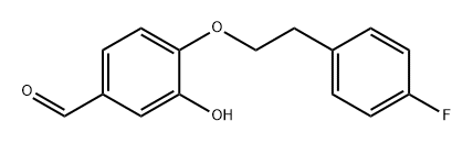 Benzaldehyde, 4-[2-(4-fluorophenyl)ethoxy]-3-hydroxy- Struktur