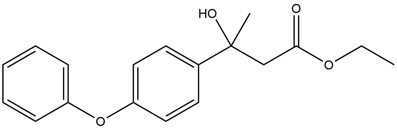 Benzenepropanoic acid, β-hydroxy-β-methyl-4-phenoxy-, ethyl ester
