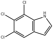 1H-Indole, 5,6,7-trichloro- 结构式
