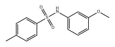 Benzenesulfonamide, N-(3-methoxyphenyl)-4-methyl- 结构式