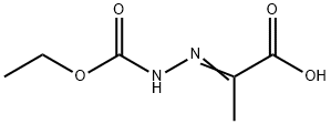 Hydrazinecarboxylic acid, 2-(1-carboxyethylidene)-, 1-ethyl ester 化学構造式