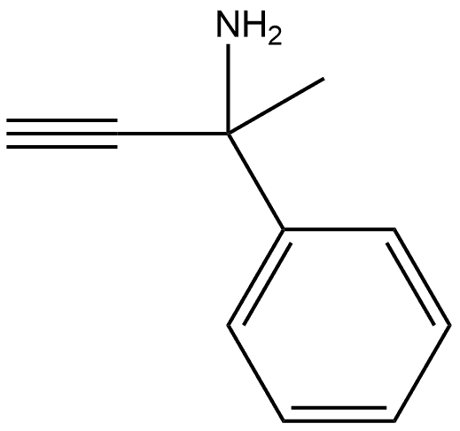 Benzenemethanamine, α-ethynyl-α-methyl- Struktur