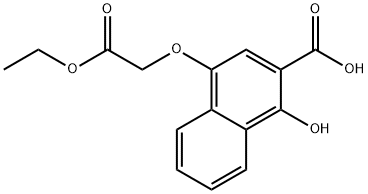 4-(2-Ethoxy-2-oxoethoxy)-1-hydroxy-2-naphthoic acid Structure