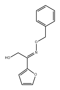 Ethanone, 1-(2-furanyl)-2-hydroxy-, O-(phenylmethyl)oxime, (1E)- Structure