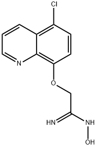 2-((5-Chloroquinolin-8-yl)oxy)-N-hydroxyacetimidamide 化学構造式