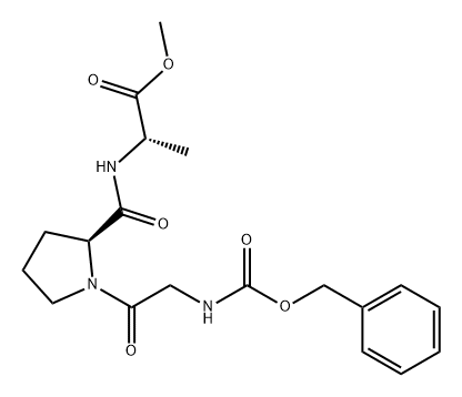 L-Alanine, N-[1-[N-[(phenylmethoxy)carbonyl]glycyl]-L-prolyl]-, methyl ester (9CI),5891-40-7,结构式