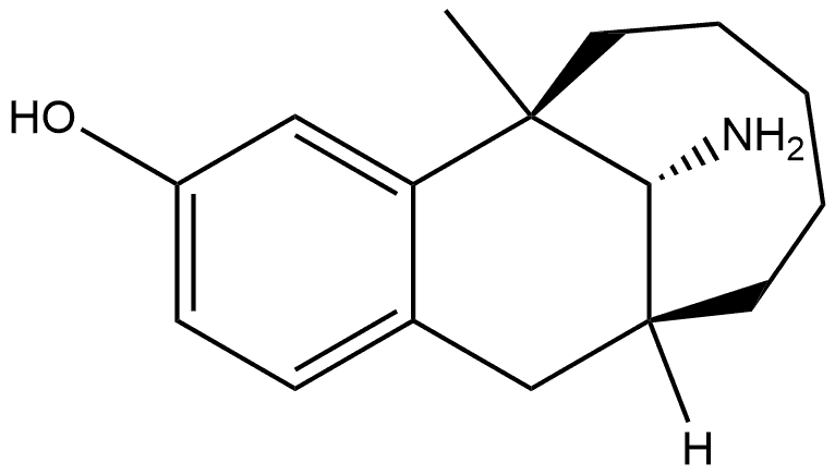 5,11-Methanobenzocyclodecen-3-ol, 13-amino-5,6,7,8,9,10,11,12-octahydro-5-methyl-, [5S-(5α,11α,13S*)]- (9CI) 化学構造式