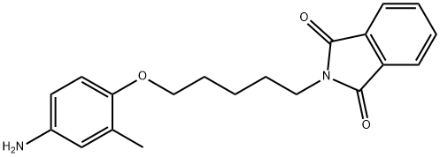 1H-Isoindole-1,3(2H)-dione, 2-[5-(4-amino-2-methylphenoxy)pentyl]- Struktur