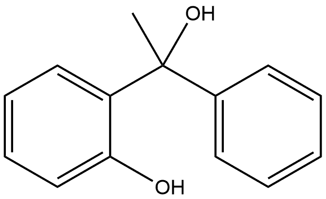 Benzenemethanol, 2-hydroxy-α-methyl-α-phenyl- Structure