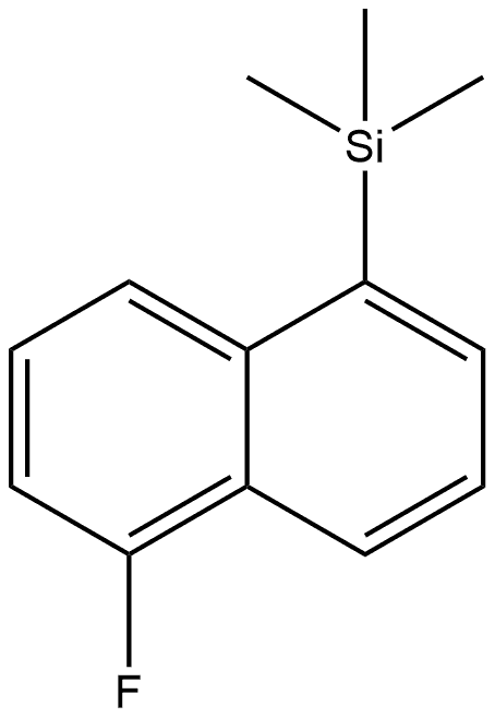 Naphthalene, 1-fluoro-5-(trimethylsilyl)- Structure