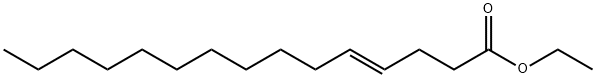 4-Pentadecenoic acid, ethyl ester, (4E)- 结构式