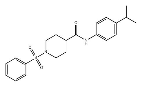 591238-28-7 N-(4-异丙基苯基)-1-(苯基磺酰基)哌啶-4-甲酰胺