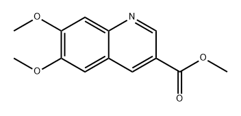6,7-ジメトキシキノリン-3-カルボン酸メチル 化学構造式