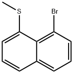 Naphthalene, 1-bromo-8-(methylthio)- Struktur