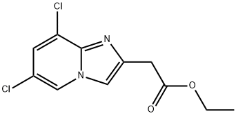 Ethyl 2-(6,8-dichloroimidazo[1,2-a]pyridin-2-yl)acetate Struktur