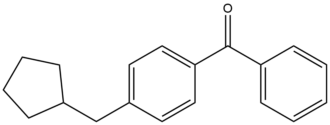 4-(Cyclopentylmethyl)phenyl]phenylmethanone Struktur