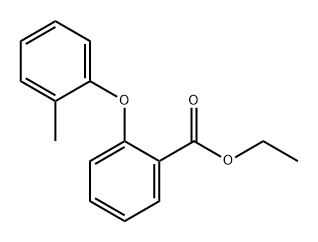 Benzoic acid, 2-(2-methylphenoxy)-, ethyl ester Struktur