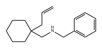 Benzenemethanamine, N-[[1-(2-propen-1-yl)cyclohexyl]methyl]- 化学構造式