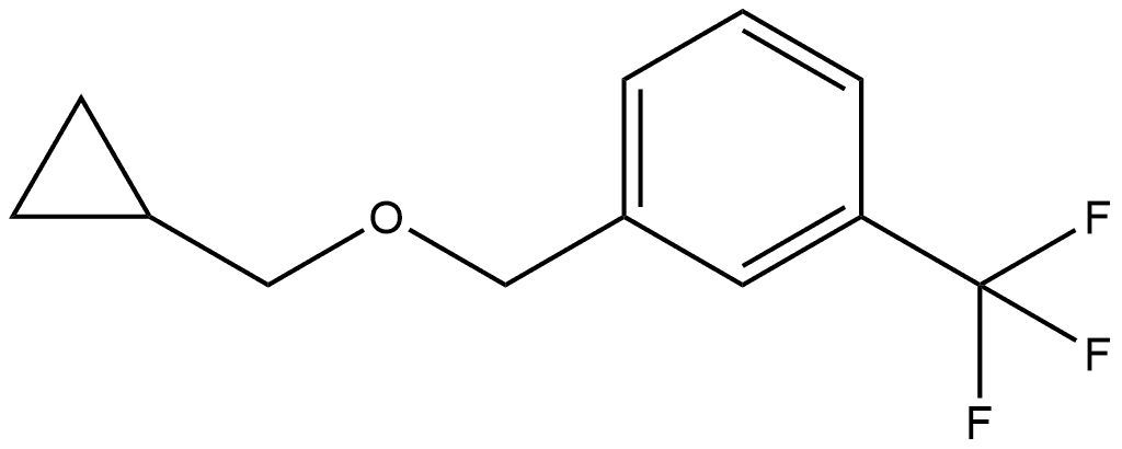 1-(Cyclopropylmethoxymethyl)-3-(trifluoromethyl)benzene 结构式