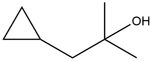 Cyclopropaneethanol, α,α-dimethyl- Structure