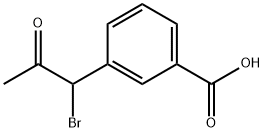Benzoic acid, 3-(1-bromo-2-oxopropyl)- Struktur
