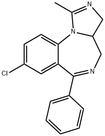 3H-Imidazo[1,5-a][1,4]benzodiazepine, 8-chloro-3a,4-dihydro-1-methyl-6-phenyl- Structure