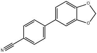 Benzonitrile, 4-(1,3-benzodioxol-5-yl)- Struktur