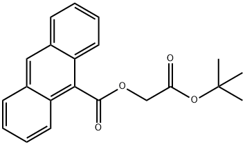 9-Anthracenecarboxylic acid, 2-(1,1-dimethylethoxy)-2-oxoethyl ester Struktur