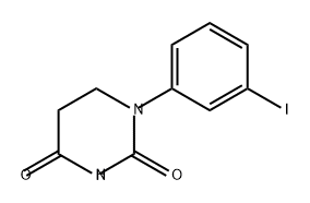 二氢-1-(3-碘苯基)-2,4(1H,3H)-嘧啶二酮, 594862-53-0, 结构式