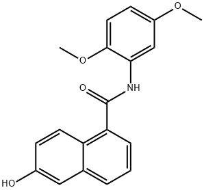 N-(2,5-Dimethoxyphenyl)-6-hydroxy-1-naphthamide 结构式