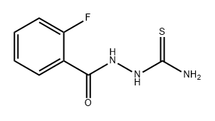 Benzoic acid, 2-fluoro-, 2-(aminothioxomethyl)hydrazide Struktur