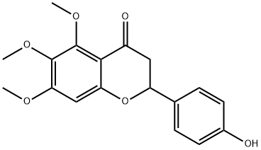 2-(4-Hydroxyphenyl)-5,6,7-trimethoxychroman-4-one Structure