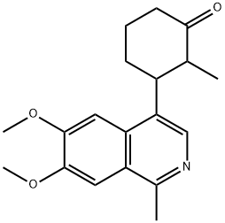 3-(6,7-Dimethoxy-1-methylisoquinolin-4-yl)-2-methylcyclohexanone Structure