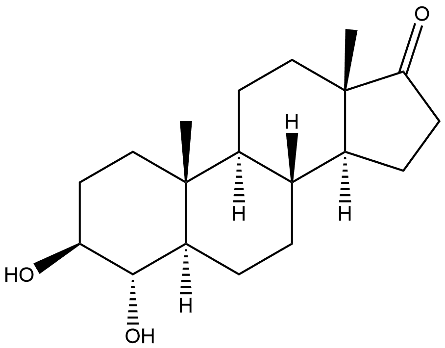(3β,4α,5α)-3,4-Dihydroxyandrostan-17-one Struktur