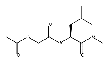 L-Leucine, N-(N-acetylglycyl)-, methyl ester (9CI) Structure