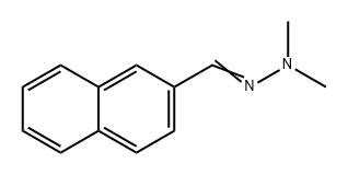 2-Naphthalenecarboxaldehyde, 2,2-dimethylhydrazone Struktur