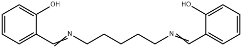2-((5-(2-羟基亚苄基氨基)戊基氨基)甲基)苯酚, 5968-16-1, 结构式